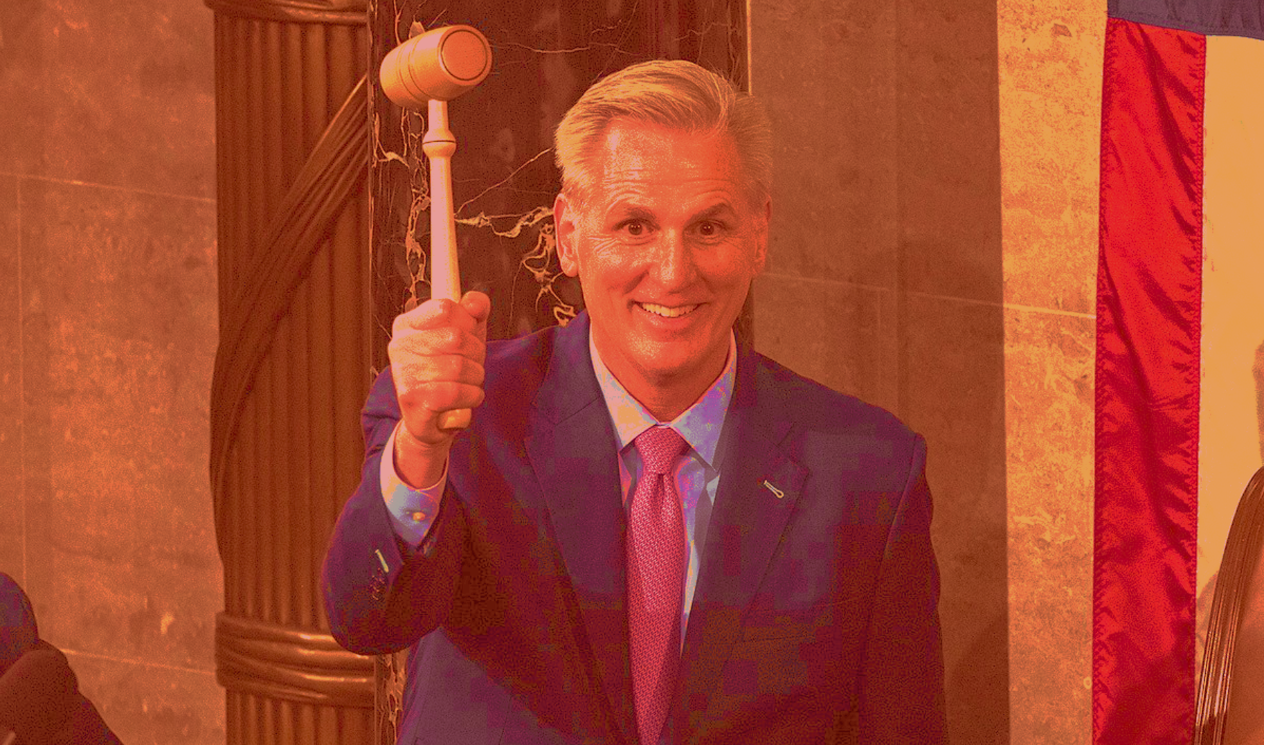 McCarthy with Speaker's gavel